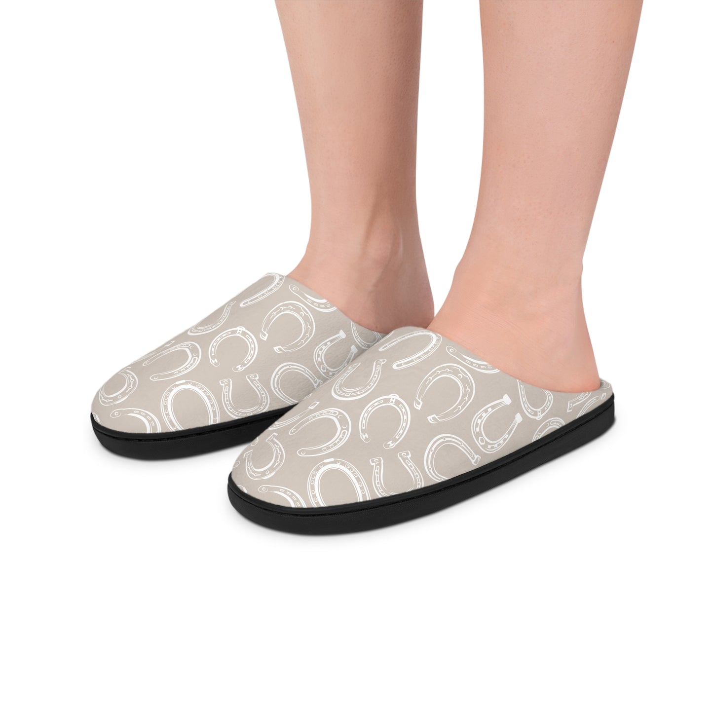 Horseshoe Indoor Slippers | Tan