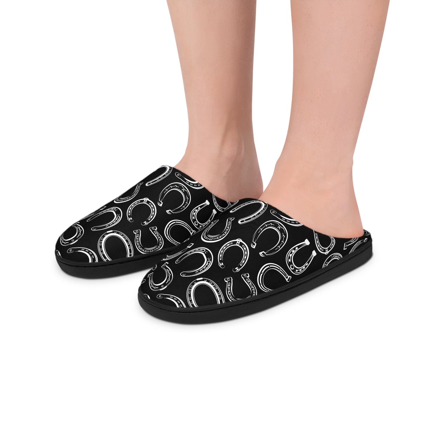 Horseshoe Indoor Slippers | Black