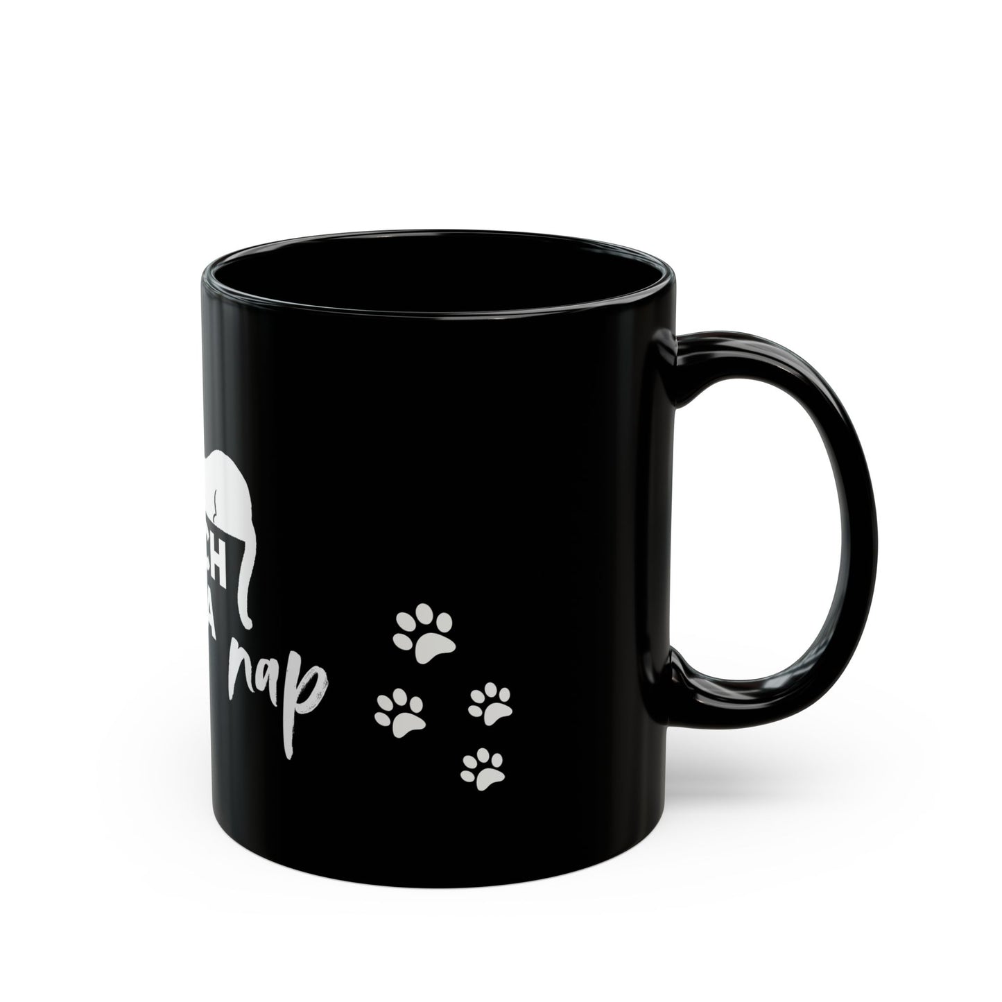 Sleepy Cat Vet Tech Mug  | Black [This Vet Tech Needs A Nap]