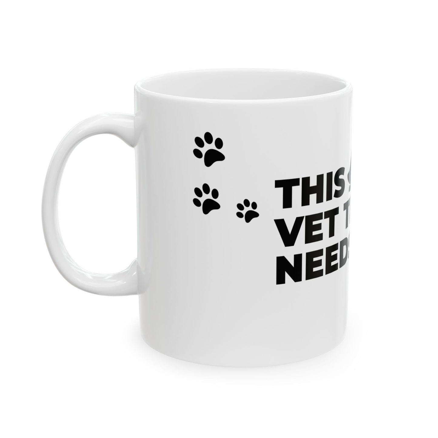 Sleepy Dog Vet Tech Mug | White [This Vet Tech Needs A Nap]