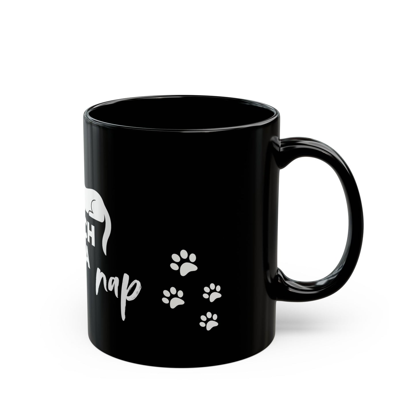 Sleepy Dog Vet Tech Mug  | Black [This Vet Tech Needs A Nap]