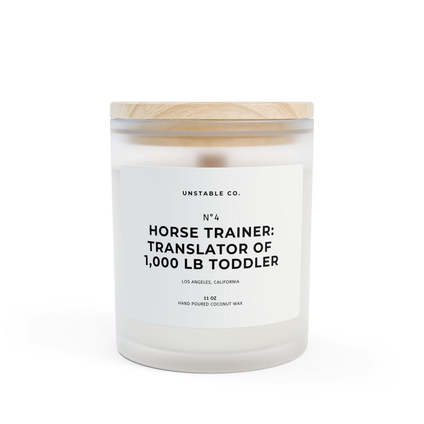 Horse Trainer: Translator of 1,000 lb toddler Candle