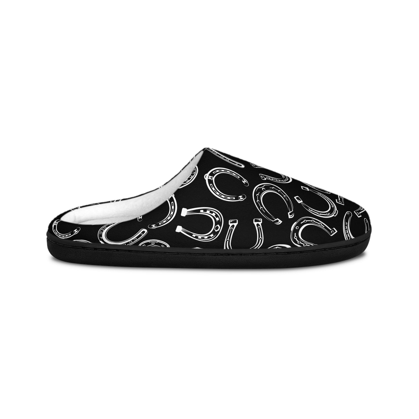 Horseshoe Indoor Slippers | Black