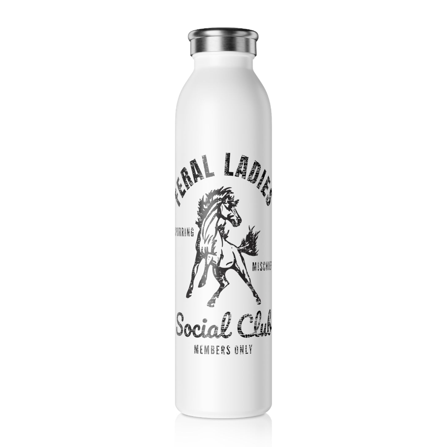 Feral Ladies Social Club Slim Water Bottle – Stylish Reusable Drinkware