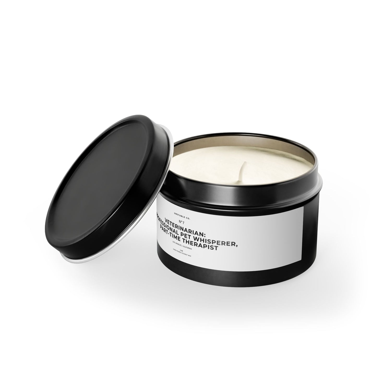 Veterinarian: professional pet whisperer, part time therapist Tin Candles