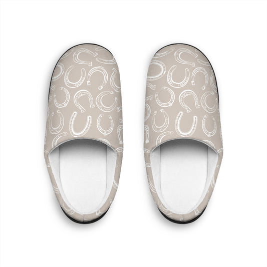 Horseshoe Indoor Slippers | Tan
