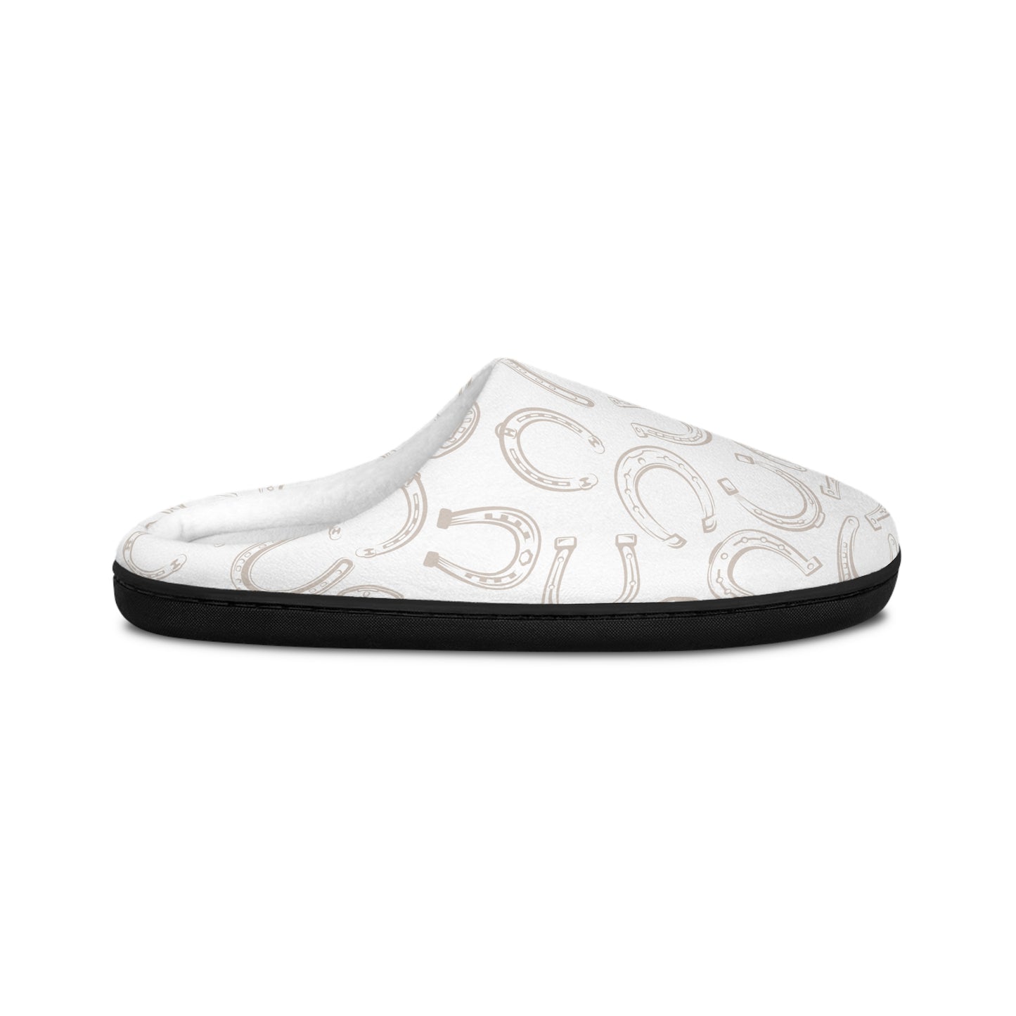 Horseshoe Indoor Slippers | White
