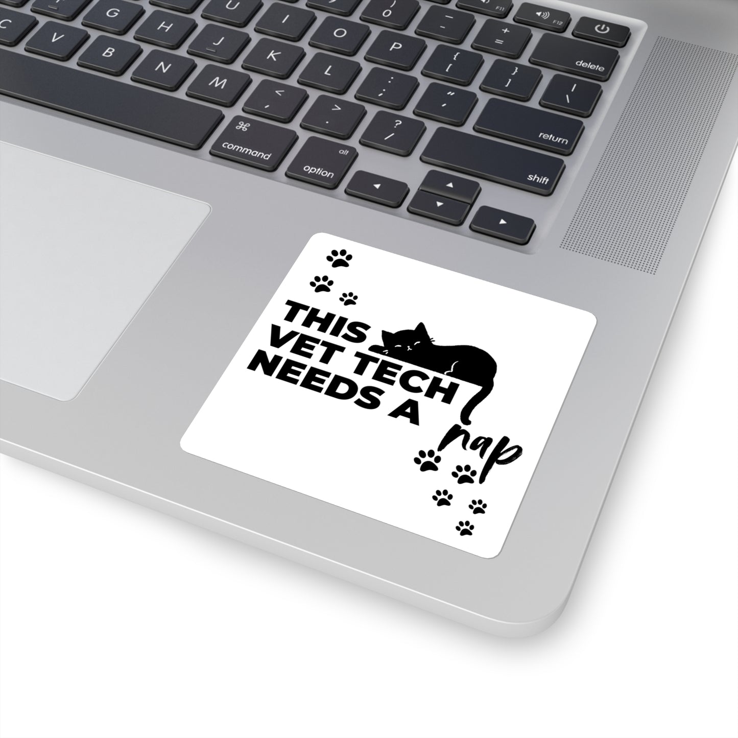 This Vet Tech Needs a Nap Cat Sticker