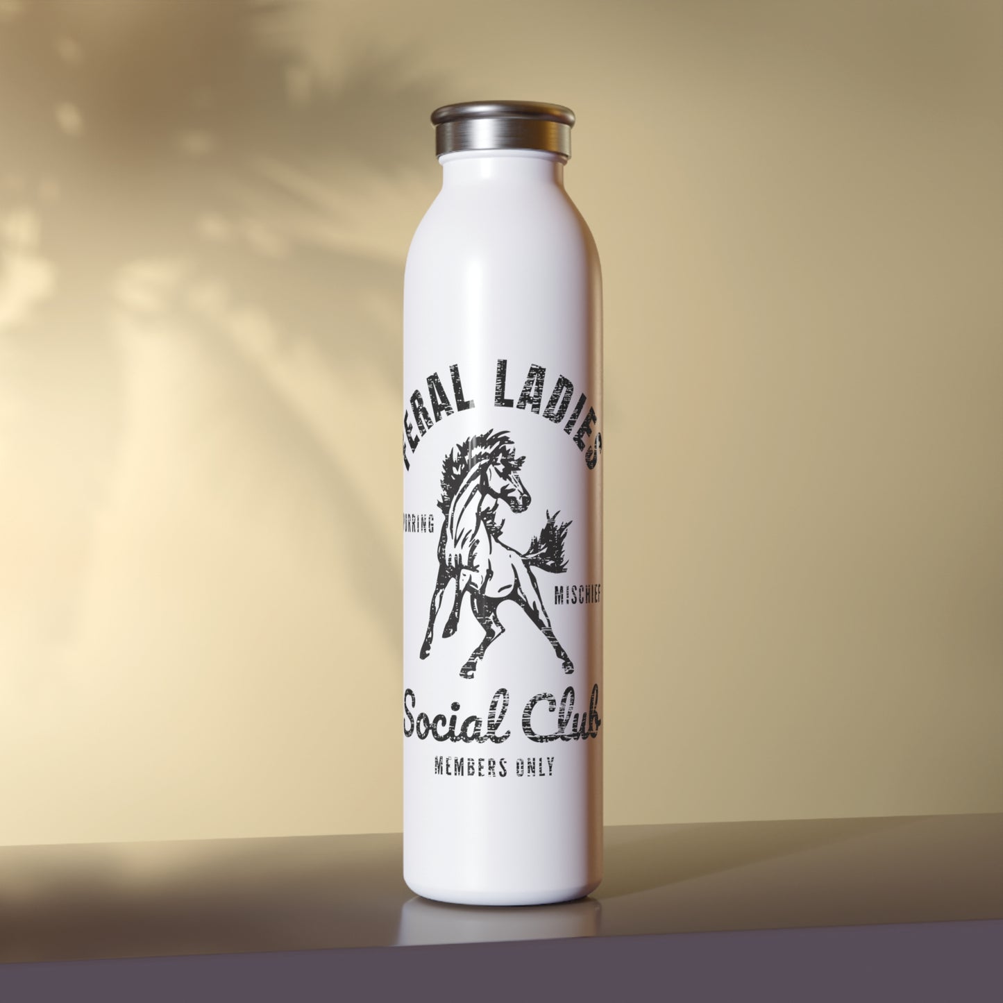Feral Ladies Social Club Slim Water Bottle – Stylish Reusable Drinkware