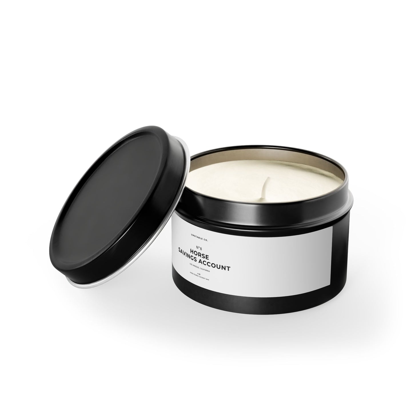 Horse Savings Account Tin Candles