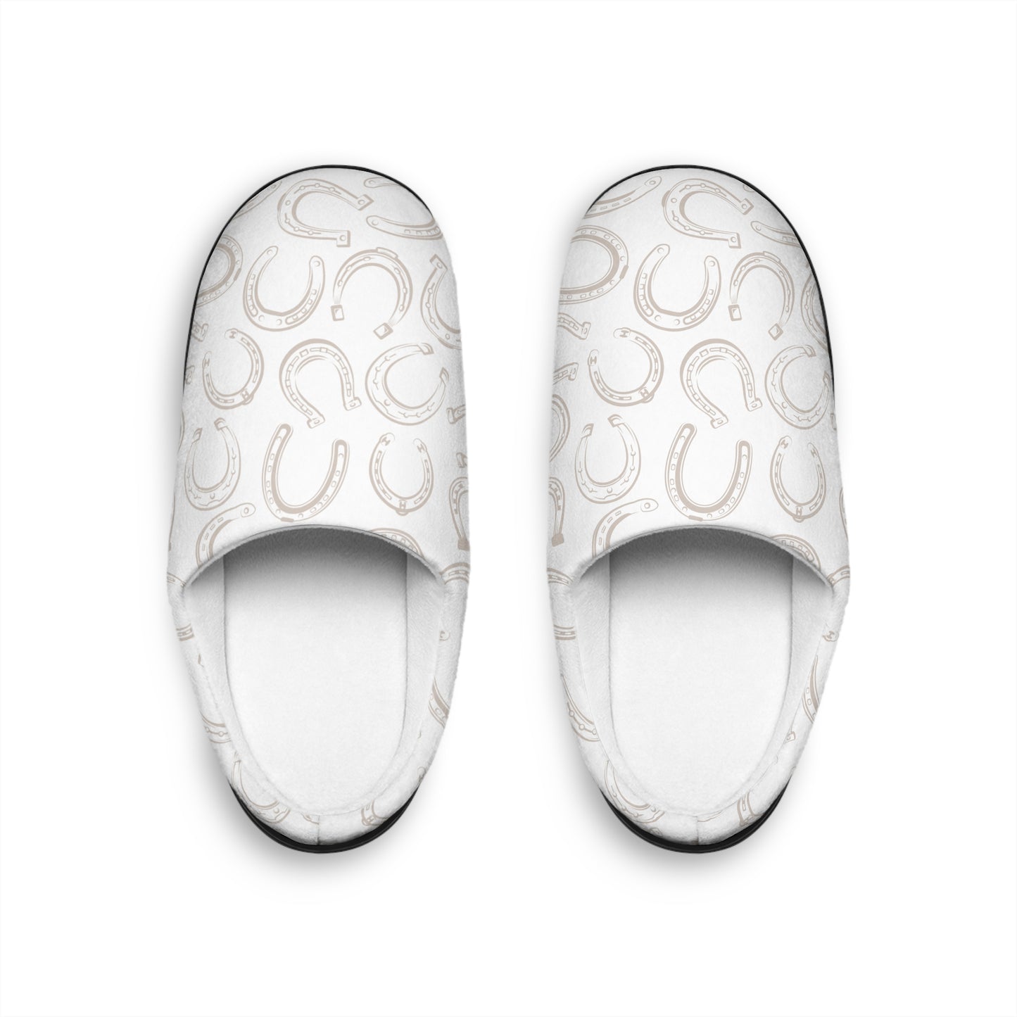 Horseshoe Indoor Slippers | White