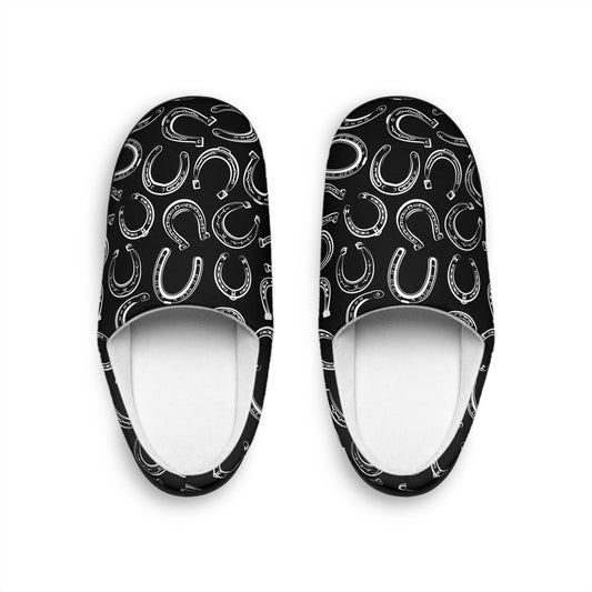 Horseshoe Indoor Slippers | Black