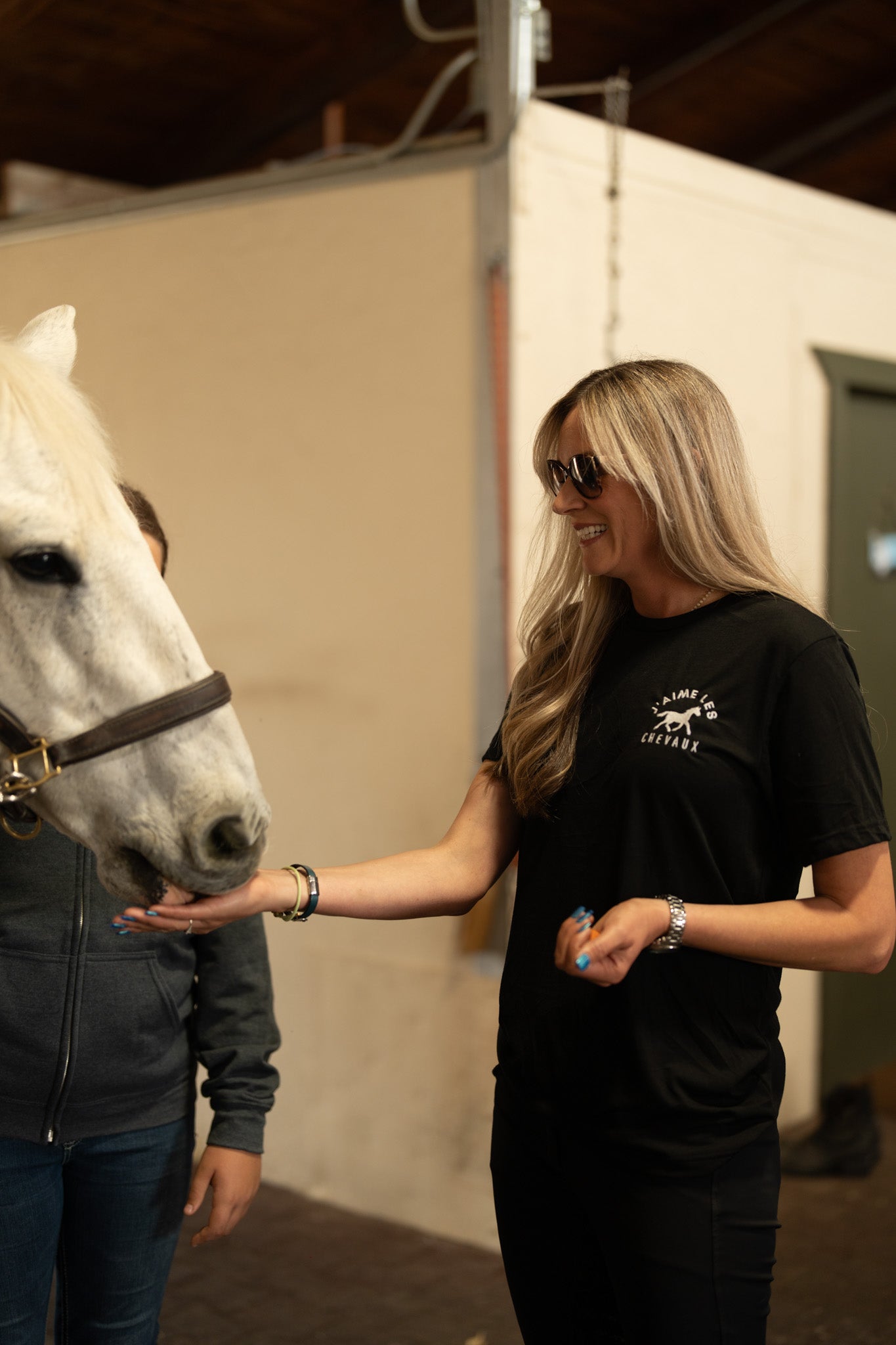 I Love Horses (In French) T-shirt (Dark Colors)  | j'adore les chevaux