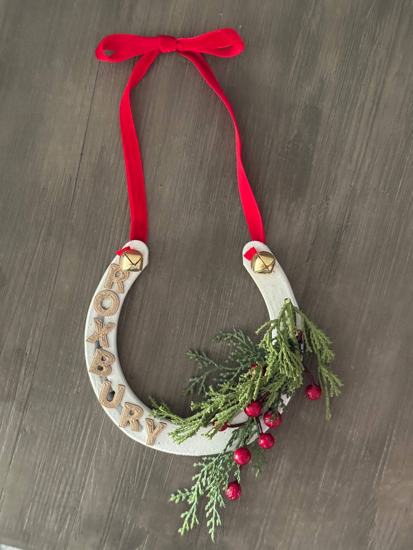 Personalized Horseshoe Ornament
